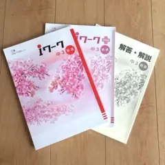 【未使用】iワーク 国語　中３　テキスト　解説解答　iワークプラス　三省　塾教材