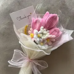 モールフラワー ♡ チューリップ ♡ ピンクブーケ ♡ お値下げ中 ♡
