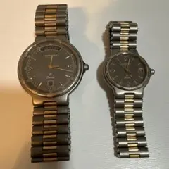 【ジャンク品】LONGINES Conquest チタニウム 腕時計 ペアセットのサムネイル