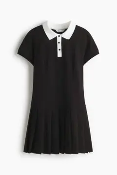 ★H＆M♡Pleated-skirt♡polo dress♡ワンピース★