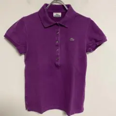 LACOSTE ラコステ パープル ポロシャツ 半袖 40 レディース