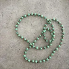 handmade WaterBlue shell necklace 4㎜×40㎝ - メルカリ