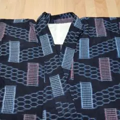 ぺ*様 古布　昔の着物【絣】② 木綿生地　久留米絣？　ハンドメイド　リメイク素材