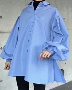 試着のみ◆タグ付き◆ボンジュールサガン◆バルーンスリーブシャツブラウス