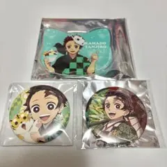 鬼滅の刃　炭治郎　缶バッジ　アクコセット