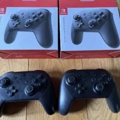 ジャンク品　Nintendo Switch プロコン　2個セット