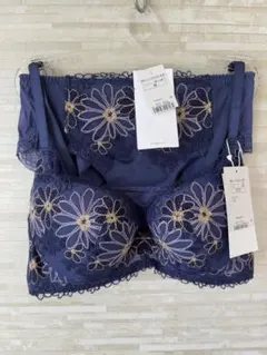 D70M」トリンプ プレミアム ゴールドレーベル 刺繍ガーベラの花 ブラショーツ