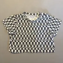 semon apartment セモン ミラー柄 Tシャツ 80cm