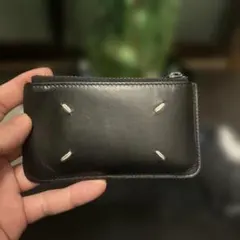 マルジェラ Maison Margiela ブラックレザー フラグメントケース