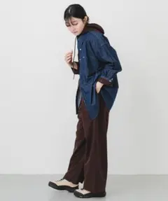 『別注』Wrangler×EKAL　LONG-SLEEVEデニムワークシャツのサムネイル