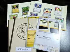 ポケパークカントー ステッカー カードフレーム 研究ノート セット