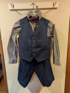 キッズ フォーマルスーツ 130cm ネイビー