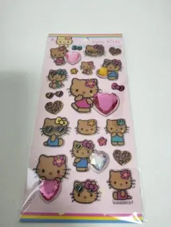 ④ハローキティ ギャルキティ　キラキララインストーンシール　日焼けキティ
