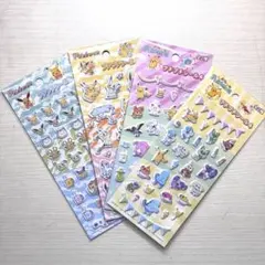 ポケモン プチプチシール3 プチプチシール4 全種類 4枚セット