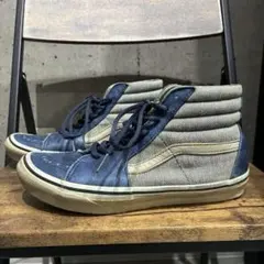 90s VANS USA直後 sk8-hi デニム インディゴレザー スケハイ