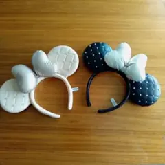 ミッキー型カチューシャ 　2点セット