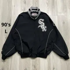 Majestic × CWS.ホワイトソックス フリース裏地 古着 スタジャン Majestic × CWS.ホワイトソックス フリース裏地 古着 スタジャン