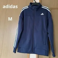 adidas ジップアップジャケット ジャージ ネイビー トラックジャケット