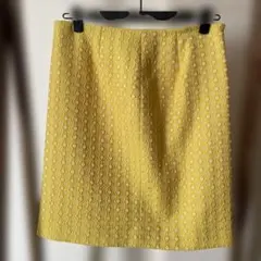 Green Label Relaxing タイトスカート イエロー ジャガード