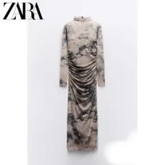 【ZARA】ドレープワンピース
