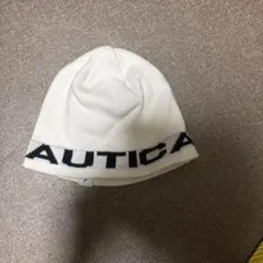 NAUTICA ニット帽 ホワイト