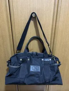 Burberry レザー×ナイロン　ボストンバッグ