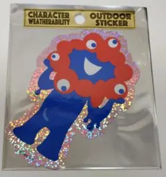 万博　ミャクミャク　アウトドア ステッカー　シール　ピンク　キラキラ　ホロ　大