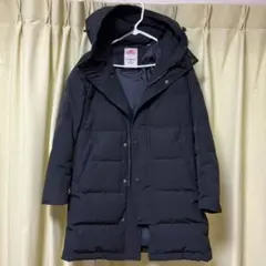 DANTON フード付きブラックダウンジャケット　サイズ36