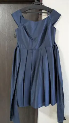 ネイビー Aライン パーティードレス