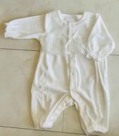 ホワイトロンパース 60〜70cm