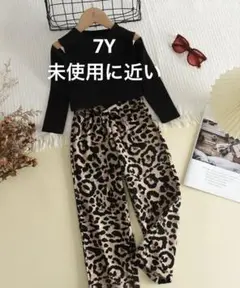 豹柄パンツ 7Y 未使用に近い