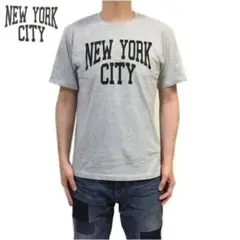新品 Ｌ ニューヨーク NEWYORK ロゴ Ｔシャツ 半袖Ｔシャツ グレー
