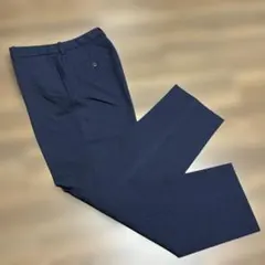 【試着のみ】UNIQLO 感動スリムパンツ　ネイビー　 Lサイズ