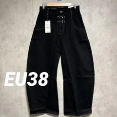 ZARA トグルボタン バレルフィットパンツ EU38 ファイヤーマンパンツのサムネイル