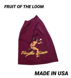 90’s フルーツオブザルーム USA製 巻きプリント Tシャツ ビンテージ