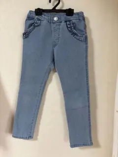 アプレレクール　長ズボン　パンツ　デニム　水色 110 120 レギンス 保育園