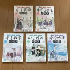 中1英語　中学英文法　中1数学　中1理解　中学地理　まとめ売り
