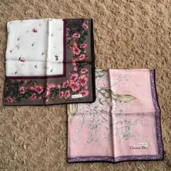 《新品未使用❗️画像確認有❗️》Christian Dior ハンカチ 2点セット