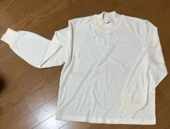 ウール　長袖薄手ニットＬ