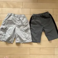 GUとNAVYの130サイズハーフパンツ2点セット