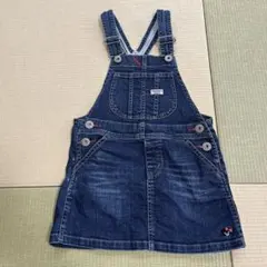 DOUBLE.B ジャンバースカート 110サイズ デニム