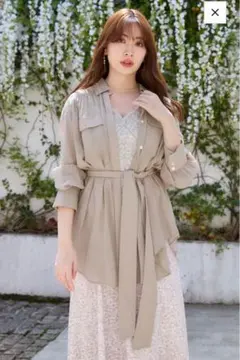 シャツ/ブラウス(長袖/七分) Cotton-blend Voile Sheer Shirt Herlipto Her lip to - herlipto Cotton-blend Voile Sheer Shirtの通販 by