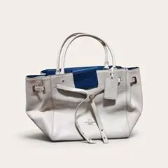 COACH トートバッグ ホワイト×ブルー
