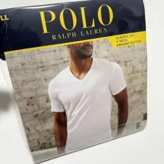 ✨新品 保管品 XL✨ ポロラルフローレン Vネック Tシャツ ホワイト