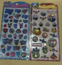 うるちゅるポップシール 2シートセット　ノンノン　スンスン　エンジェルブルー