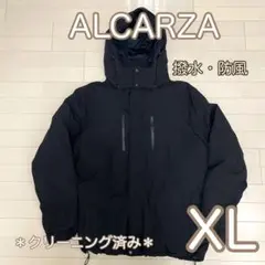 【XLサイズ】メンズ　ファイバーダウンジャケット　撥水　防風　黒