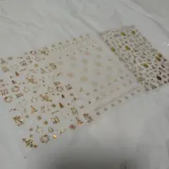 クリスマスゴールドホイルネイルシールセット