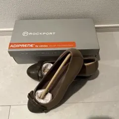 ROCKPORT ADIPRENE フラットシューズ ブラウン