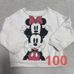 baby GAP トレーナー 100 ディズニー　裏起毛　ミッキー　ミニー