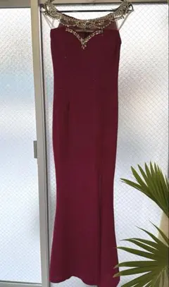 マーメイドロングドレス 盛りドレス オフショル